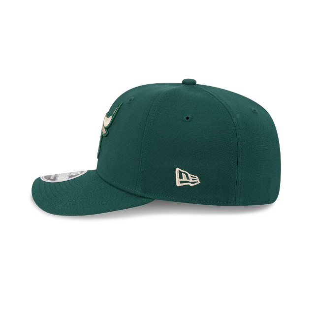 New Era 9Seventy Chicago Bulls Cap Dark Green Silver Logo