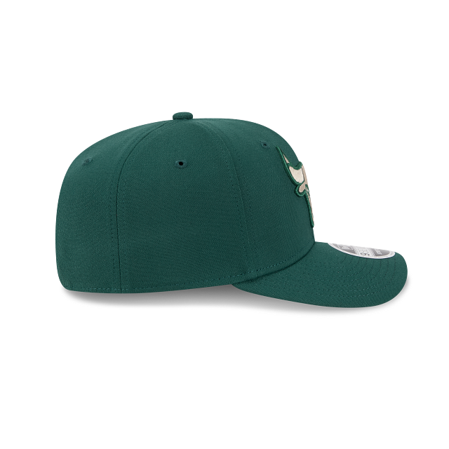 New Era 9Seventy Chicago Bulls Cap Dark Green Silver Logo