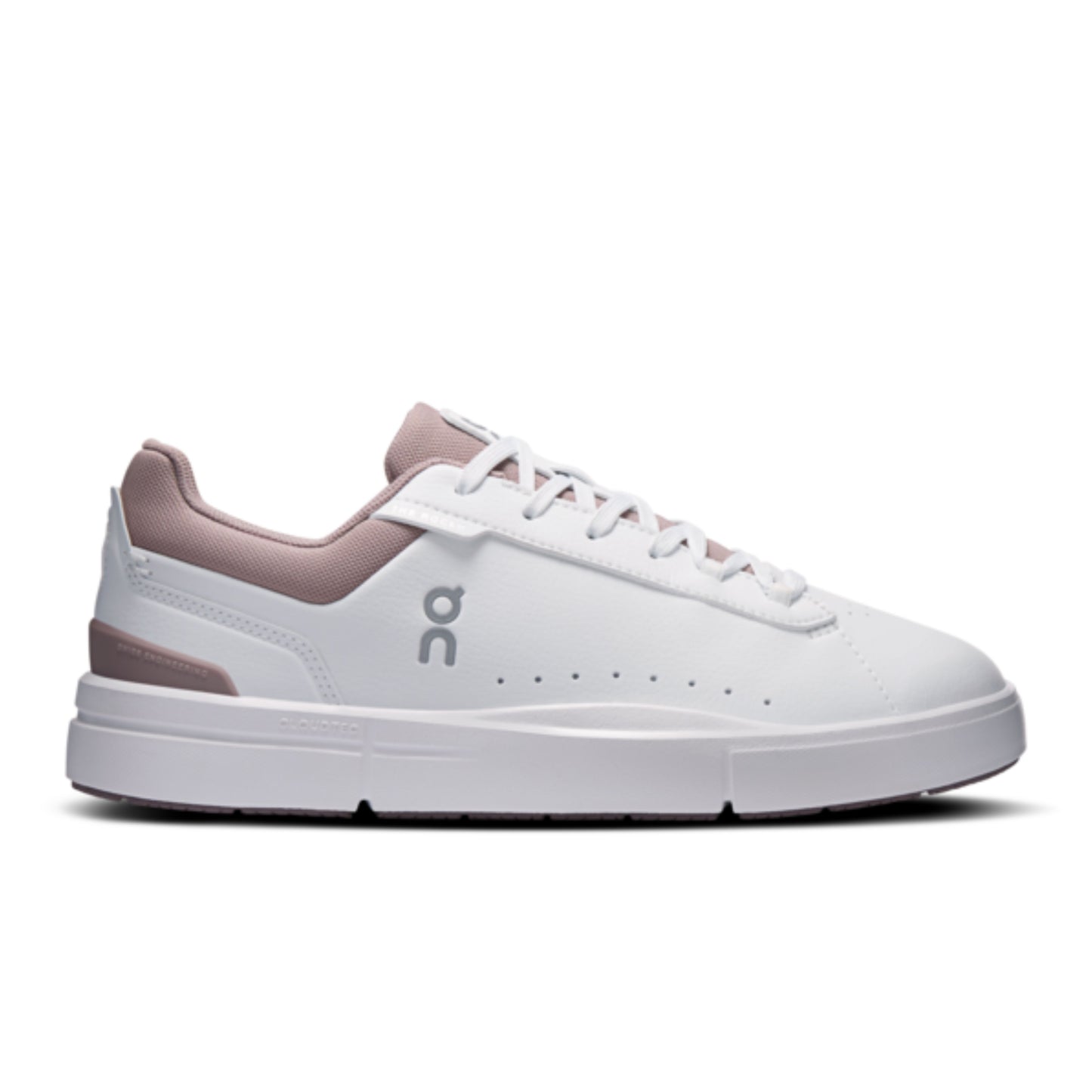 On Running The Roger Advantage Womens White Heron Sneaker