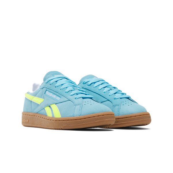 Reebok Club C Grounds Digital Blue Acid Yellow Gum