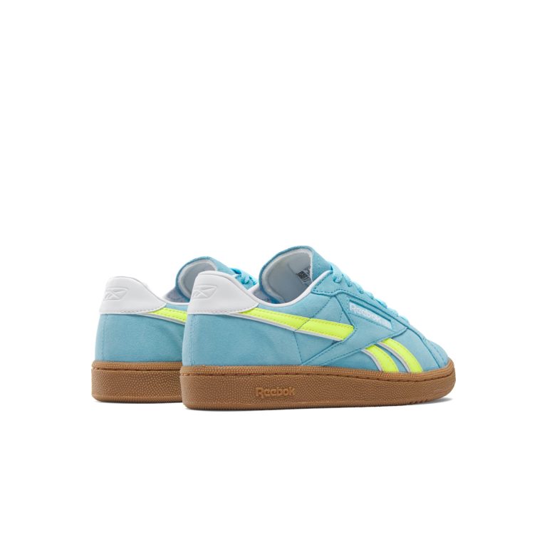 Reebok Club C Grounds Digital Blue Acid Yellow Gum