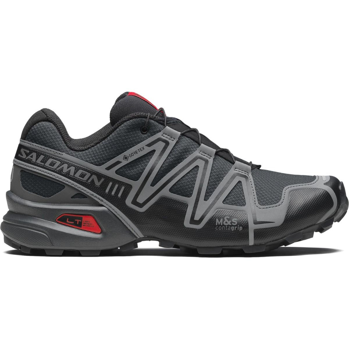 Salomon Speedcross 3 GTX Unisex Sneaker Black Asphalt Flame Scarlet