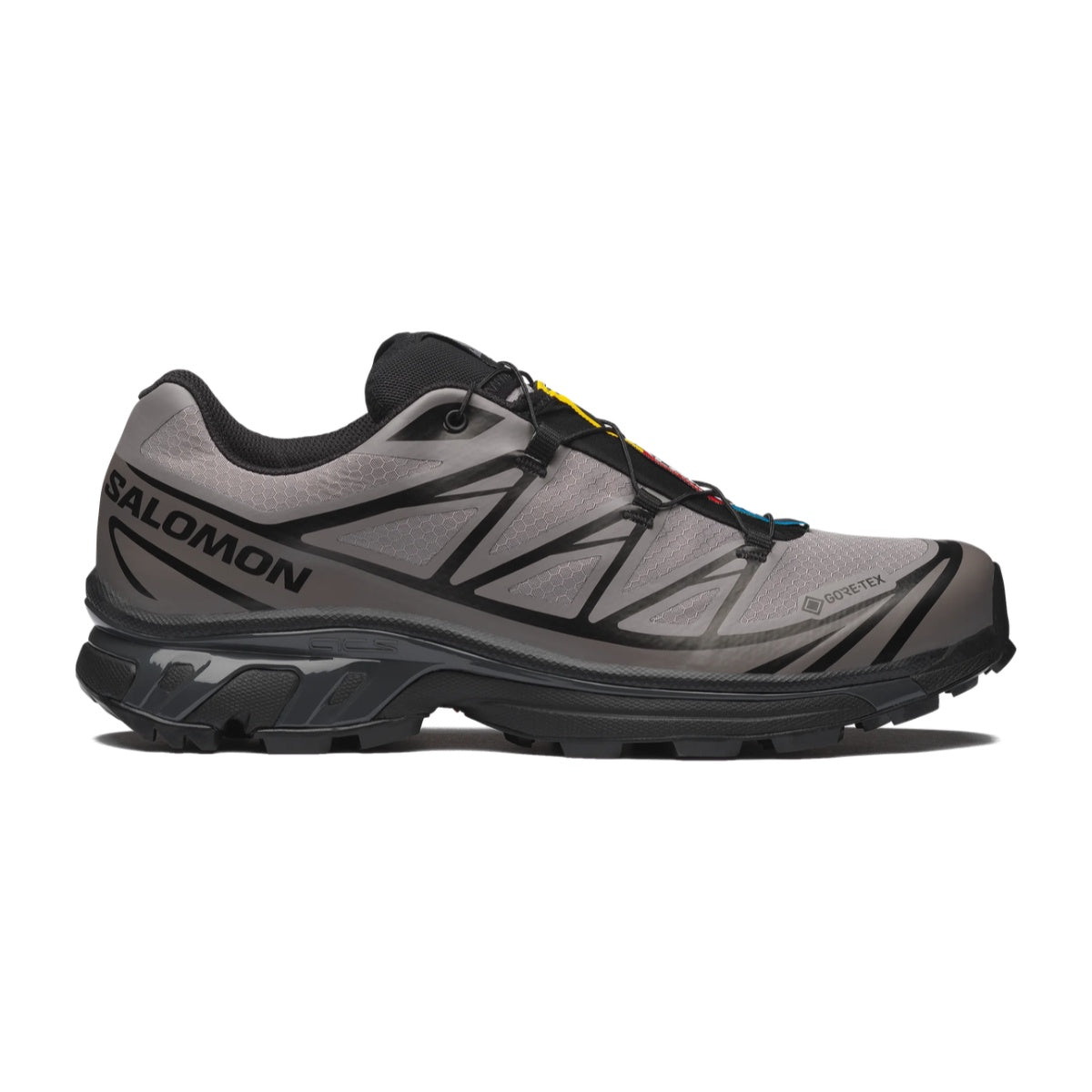 Salomon XT6 GTX Black Cloudburst Dark Gull Gray Unisex Sneaker