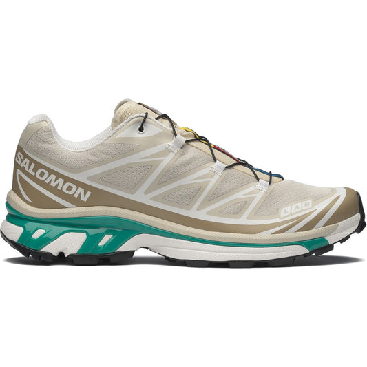 Salomon XT 6 Unisex Sneaker Rainy Day Chinchilla Dynasty Green