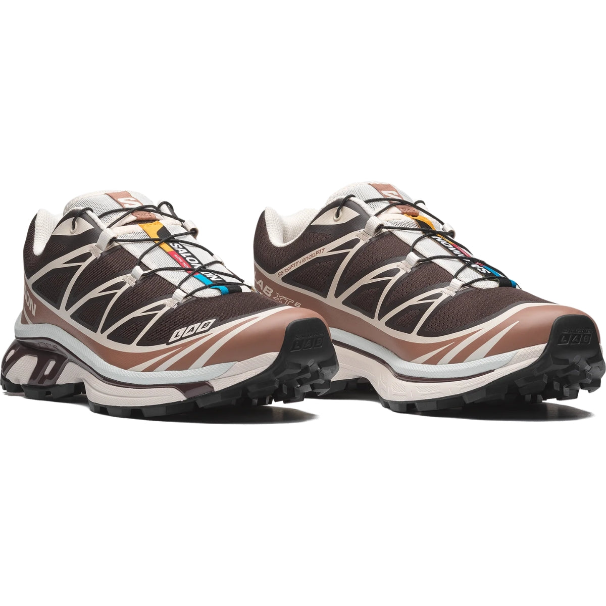 Salomon XT6 Black Coffee Burro Bitter Chocolate Unisex Sneaker