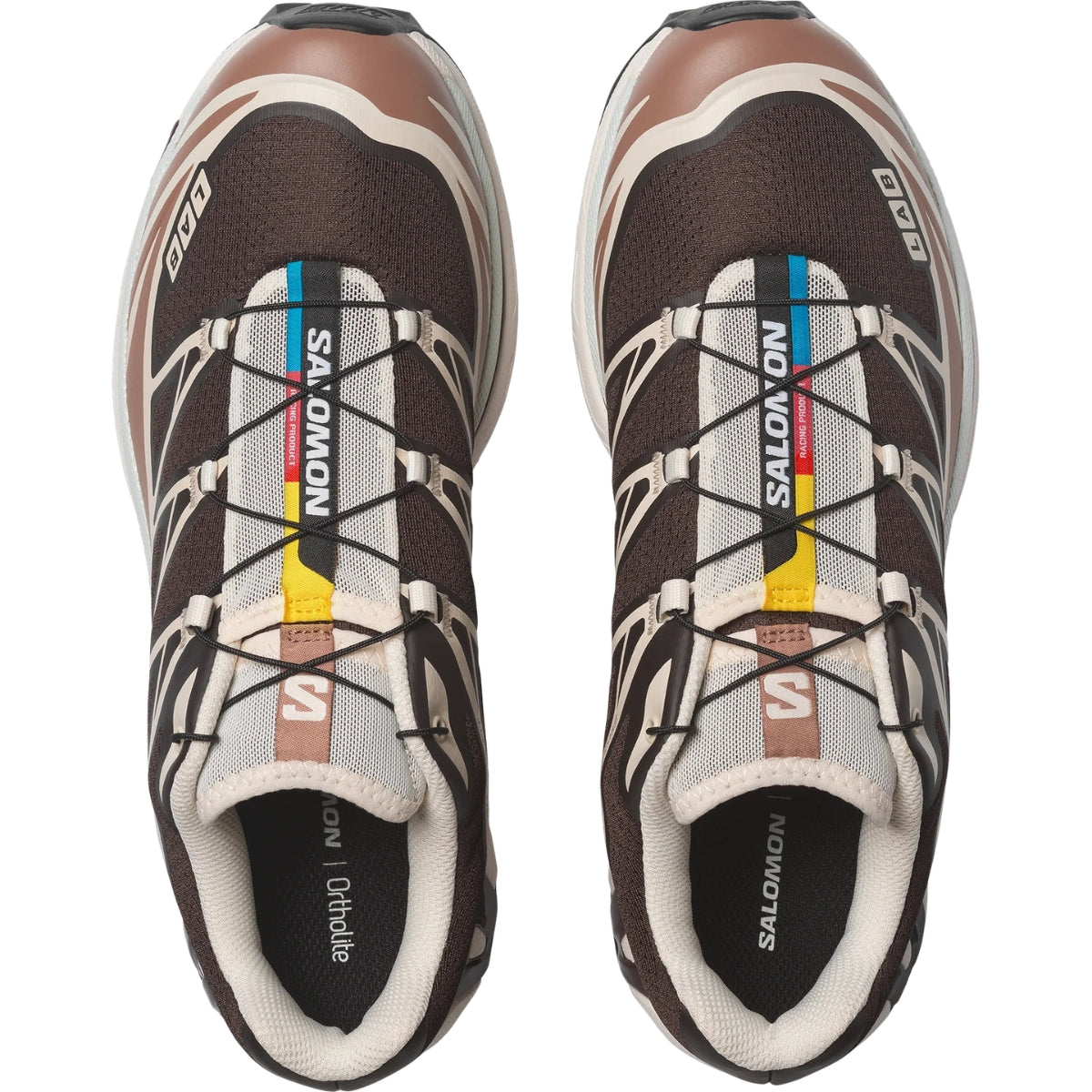 Salomon XT6 Black Coffee Burro Bitter Chocolate Unisex Sneaker