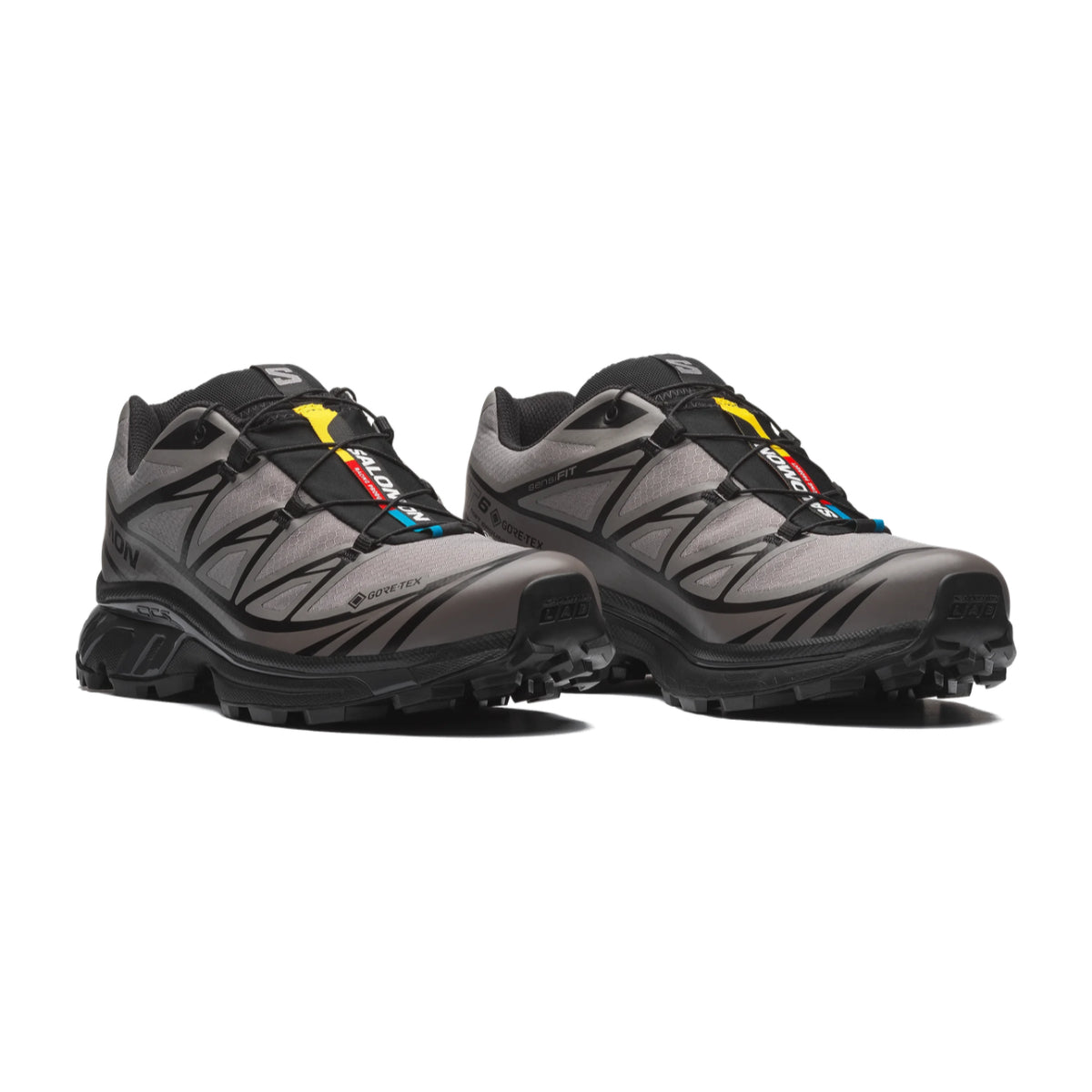 Salomon XT6 GTX Black Cloudburst Dark Gull Gray Unisex Sneaker