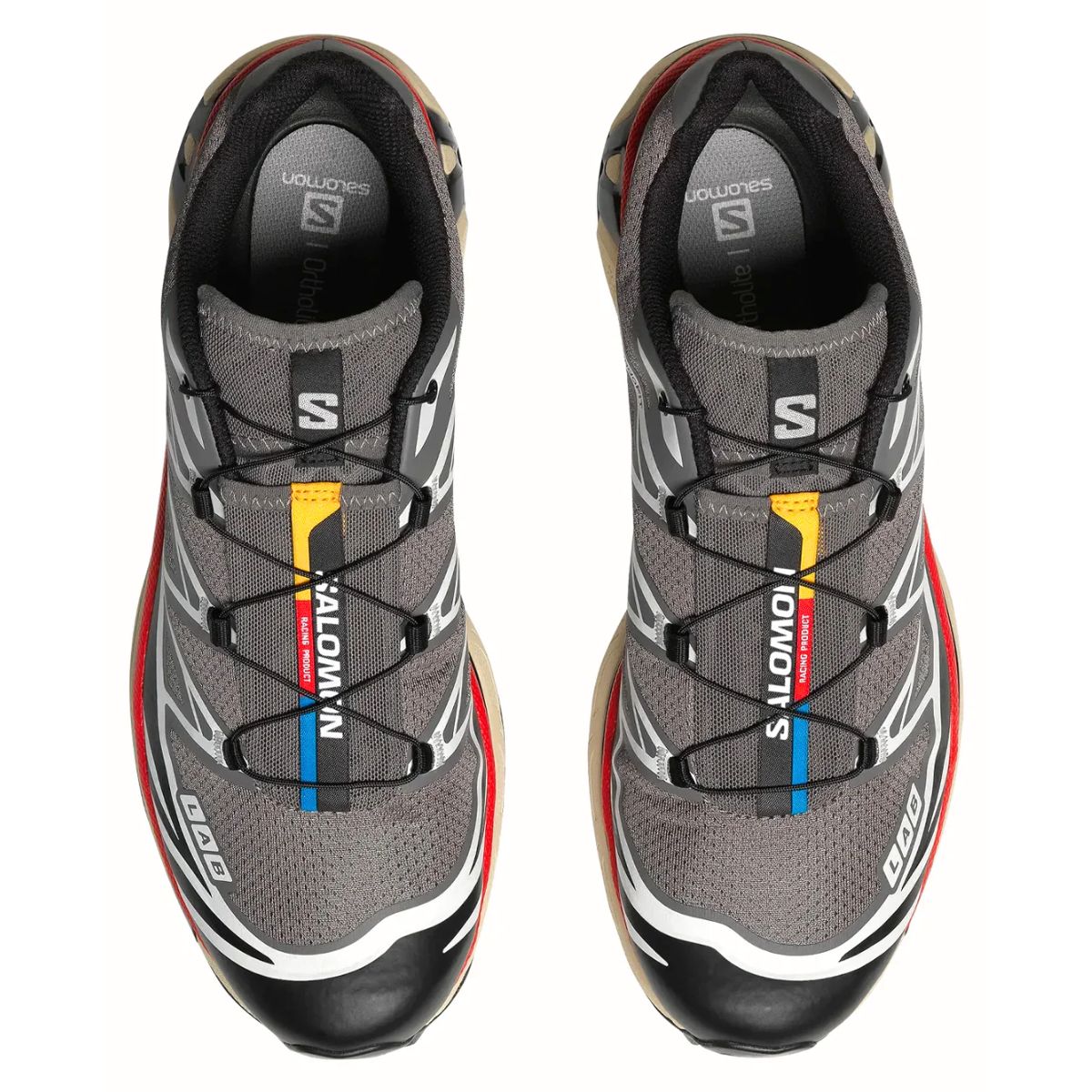 Salomon XT 6 Pewter Black Turmeric Unisex Sneaker