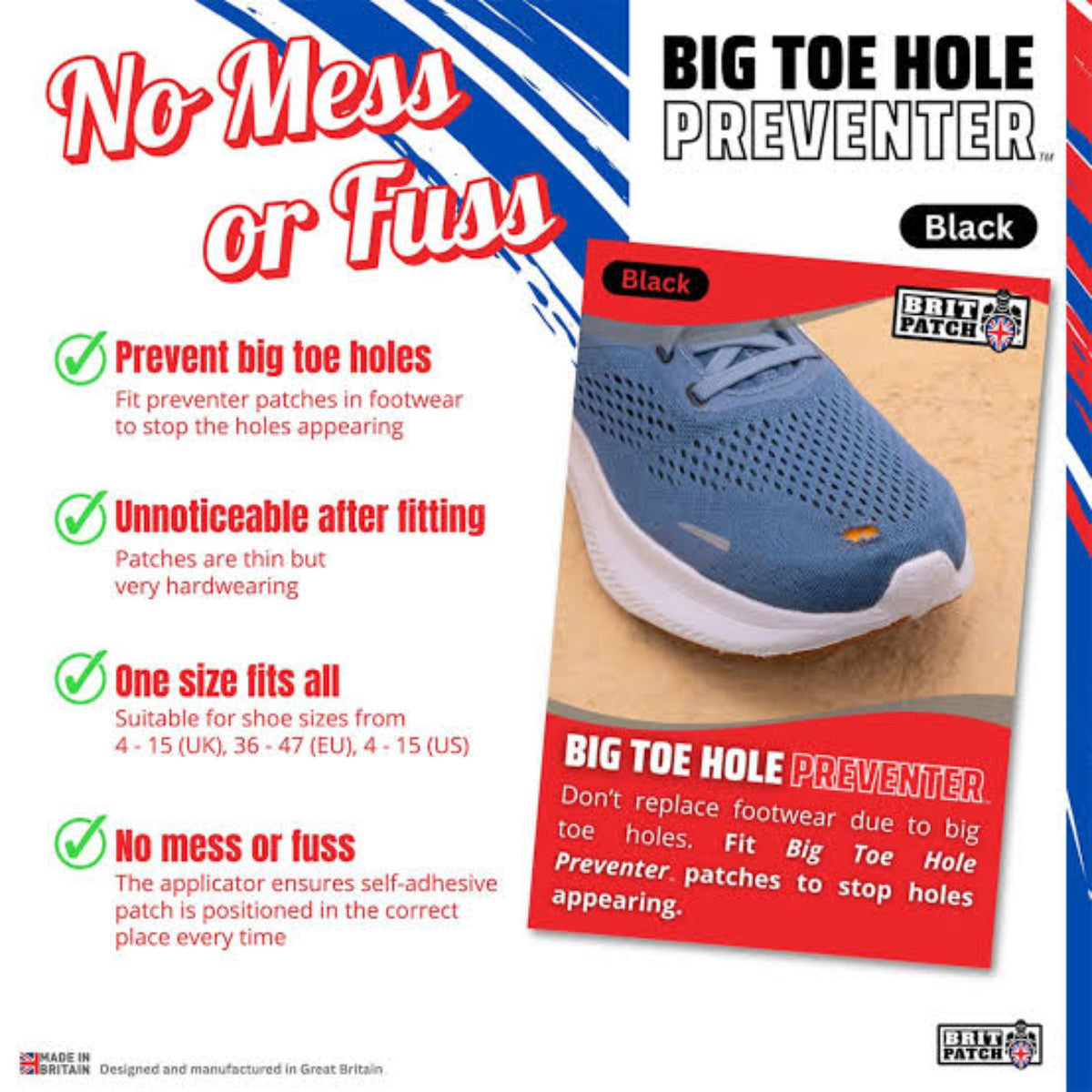 Trainer Armour Big Toe Hole Preventer