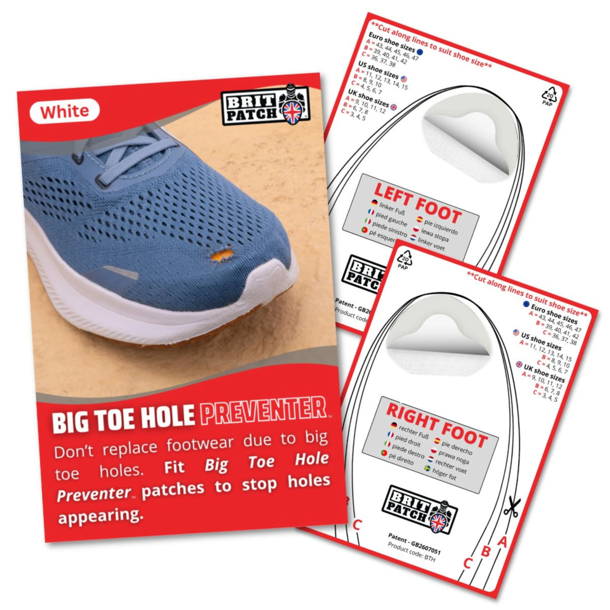 Trainer Armour Big Toe Hole Preventer