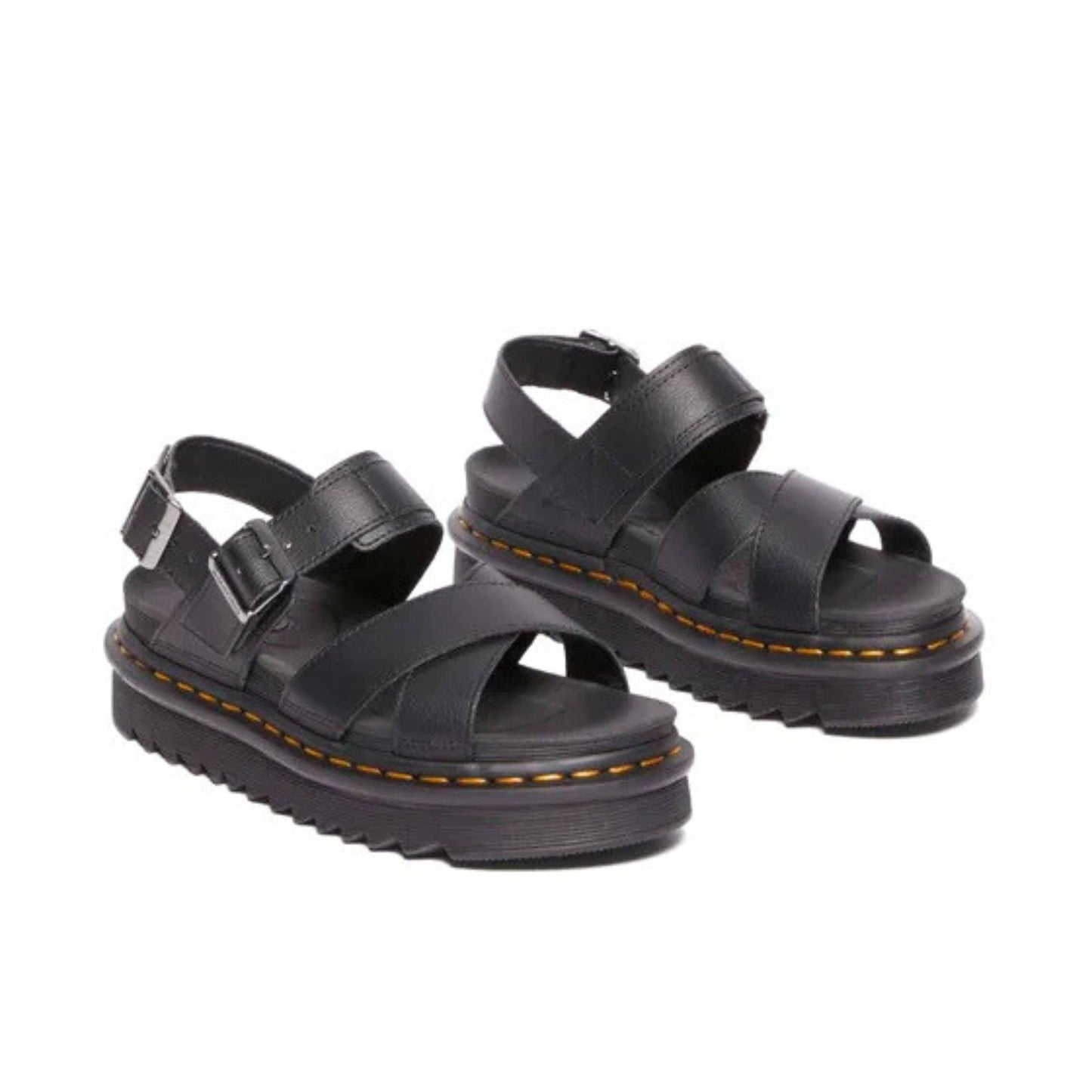Dr Martens Voss II Cross Sandal Black Athena - Last Pair UK7