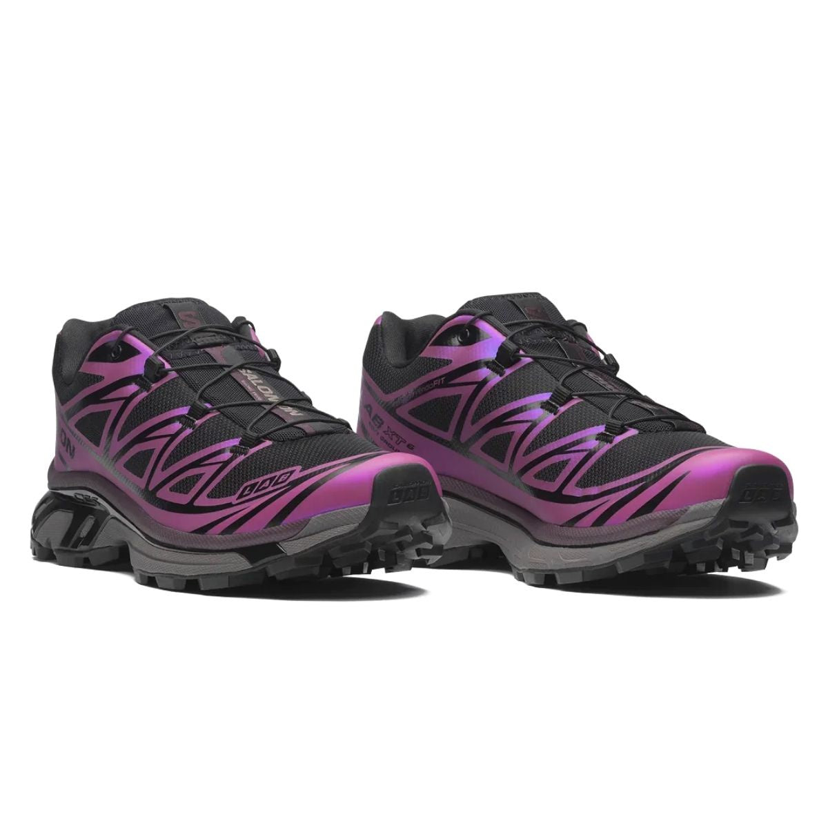 Salomon XT6 Unisex Sneaker  Iridescent Black Hollyhock Plum Perfect