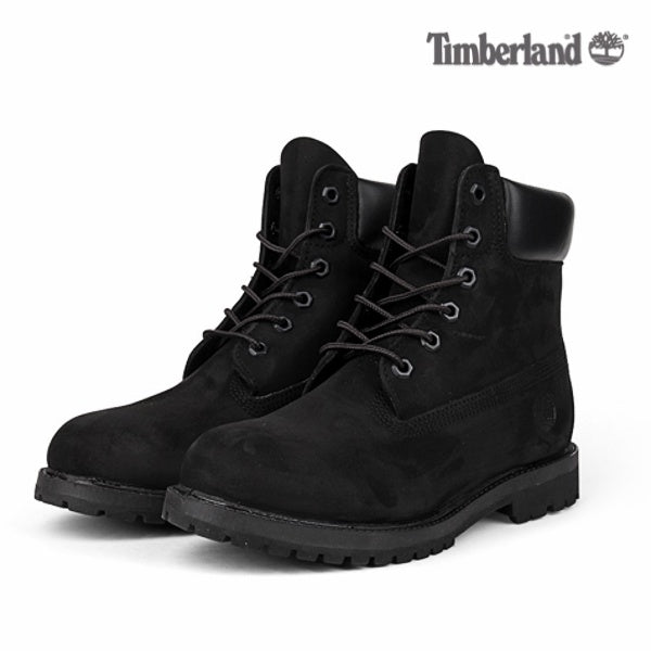 Timberland 6Inch Premium Black Womens 8658A