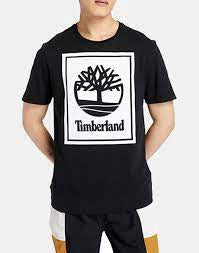 Timberland Mens Stack Logo Tee Dark Sapphire TB0A2AJ1