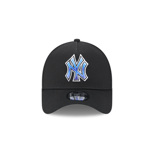 New Era 9Forty AFrame NY Yankees Cap Black Deep Sea Blend Logo