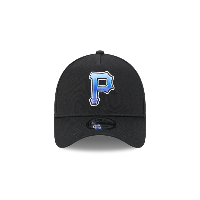 New Era 9Forty AFrame Pittsburgh Pirates Cap Black Deep Sea Blend Logo