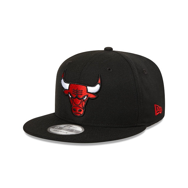 New Era 9Fifty Chicago Bulls Black Flat Peak Cap